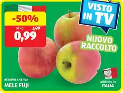 ALDI Regione che vai mele fuji offerta
