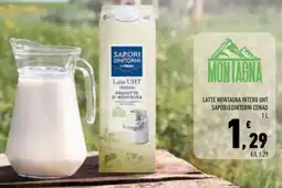 Conad Superstore Latte montagna intero uht SAPORI&DINTORNI CONAD offerta