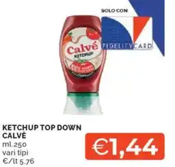 Mercatò Ketchup top down CALVE offerta
