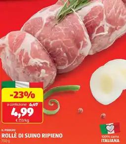 ALDI Il podere rollè di suino ripieno offerta