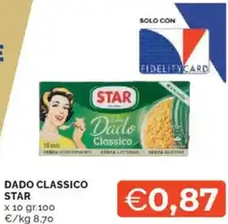 Mercatò Dado classico STAR offerta
