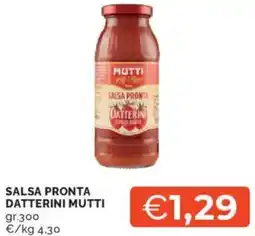 Mercatò Salsa pronta datterin MUTTI offerta