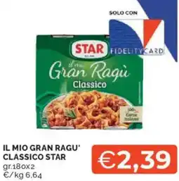 Mercatò Il mio gran ragu' classico STAR offerta