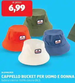 ALDI Aldimania cappello bucket per uomo e donna offerta