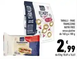 Conad Superstore Taralli - pane tramezzino nutri free senza glutine offerta