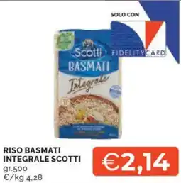 Mercatò Riso basmati integrale SCOTTI offerta