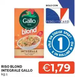 Mercatò Riso blond integrale GALLO offerta