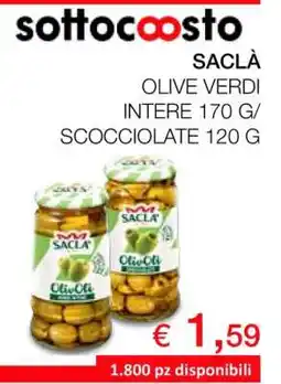 Coop SACLÀ OLIVE VERDI offerta