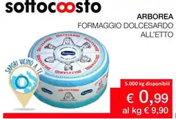 Coop ARBOREA FORMAGGIO DOLCESARDO ALL’ETTO offerta