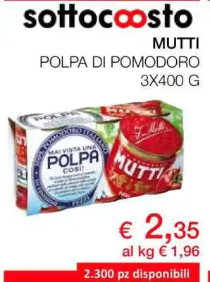 MUTTI POLPA DI POMODORO 3X400 G