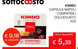 Coop KIMBO CAPSULE NAPOLI COMPATIBILI DOLCEGUSTO X30 offerta