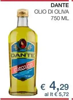 Coop DANTE OLIO DI OLIVA offerta