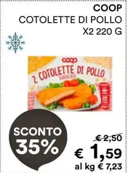 Coop COOP Cotolette di Pollo offerta