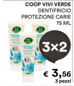 Coop COOP VIVI VERDE DENTIFRICIO PROTEZIONE CARIE 75 ML offerta
