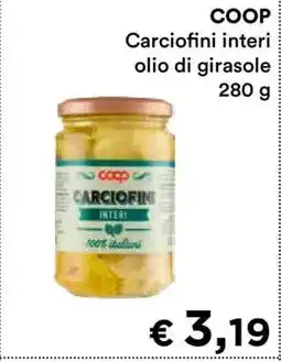 Coop COOP Carciofini interi offerta
