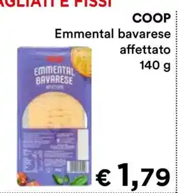 Coop COOP EMMENTAL BAVARESE AFFETTATO offerta