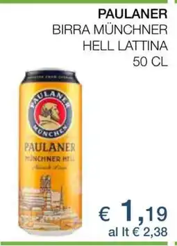 Coop PAULANER BIRRA MÜNCHNER HELL LATTINA offerta