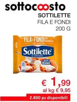 Coop SOTTILETTE FILA E FONDI 200 G offerta