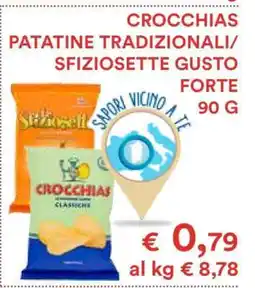 Coop CROCCHIAS PATATINE TRADIZIONALI/SFIZIOSETTE GUSTO FORTE offerta