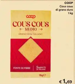 Coop COOP COUS COUS DI GRANO DURO 1 KG offerta