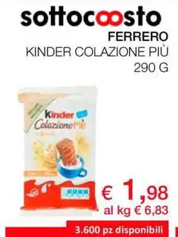 Coop KINDER COLAZIONE PIÙ offerta