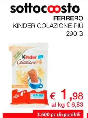 Coop KINDER COLAZIONE PIÙ offerta