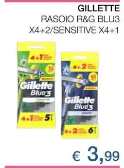 Coop GILLETTE RASOIO R&G BLU3 offerta