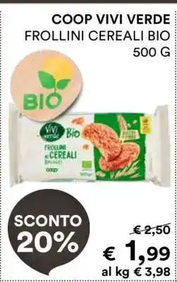 Coop COOP VIVI VERDE FROLLINI CEREALI BIO offerta