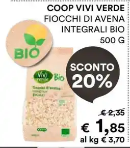 Coop COOP VIVI VERDE FIOCCHI DI AVENA INTEGRALI BIO offerta