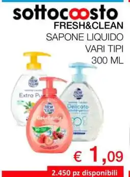 Coop FRESH&CLEAN SAPONE LIQUIDO offerta