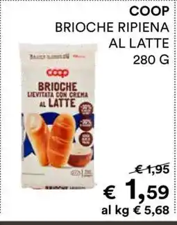 Coop COOP BRIOCHE RIPIENA AL LATTE offerta