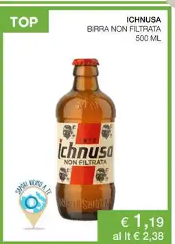 Coop ICHNUSA BIRRA NON FILTRATA offerta