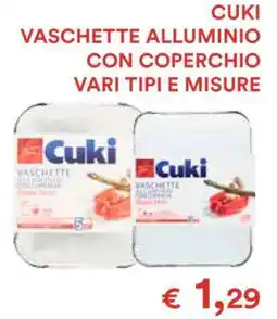 Coop CUKI VASCHETTE ALLUMINIO CON COPERCHIO offerta