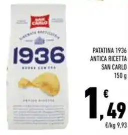 Conad Superstore Patatina 1936 antica ricetta SAN CARLO offerta