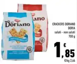 Conad Superstore Crackers doriano doria salati e non salati 700 g offerta