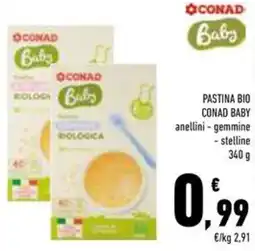 Conad Superstore Pastina bio conad baby anellini e gemmine offerta