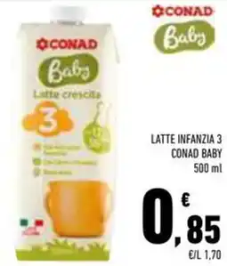 Conad Superstore Latte infanzia 3 CONAD BABY offerta