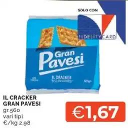 Mercatò Il cracker GRAN PAVESI offerta