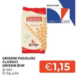 Mercatò Grissini fagolosi classici GRISSIN BON offerta