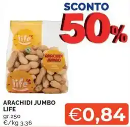 Mercatò Arachidi jumbo LIFE offerta