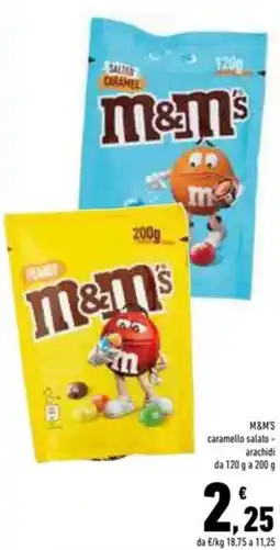 Conad Superstore M&M'S caramello salato e arachidi offerta