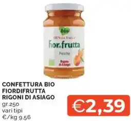 Mercatò Confettura bio fiordifrutta RIGONI DI ASIAGO offerta