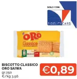 Mercatò Biscotto classico ORO SAIWA offerta