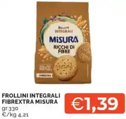 Mercatò Frollini integrali fibrextra MISURA offerta