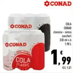 Conad Superstore Cola conad classica e senza zuccheri offerta