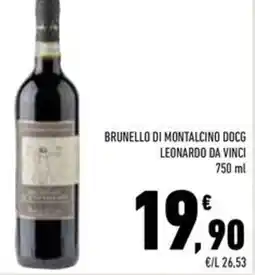 Conad Superstore Brunello di montalcino docg leonardo da vinci offerta