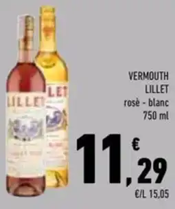Conad Superstore VERMOUTH LILLET rosè e blanc offerta