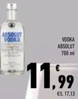 Conad Superstore Vodka absolut offerta