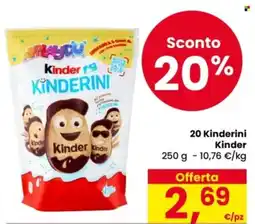 Eurospar 20 Kinderini Kinder offerta