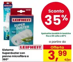 Eurospar Sistema Superduster con panno microfibra a 360° offerta